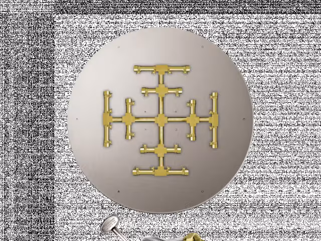 Gas Burner Pro NG Brass MT RCP Round Kit