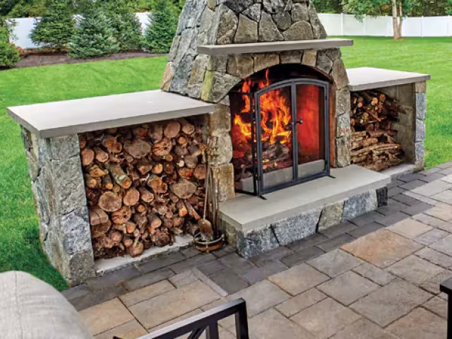 Side Wood Storage Box