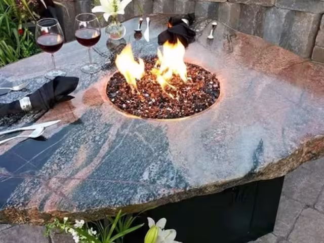 Fire Table Bar Top
