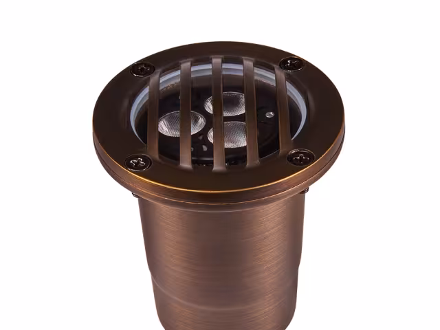 GL160-TOP Grated Brass Shroud Convex Len