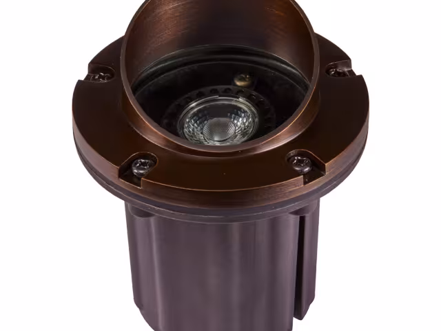 GL350-TOP Angled Brass Shroud Clear lens