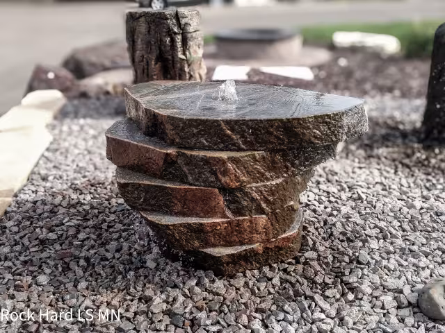 Cut Boulder Fountain, per layer