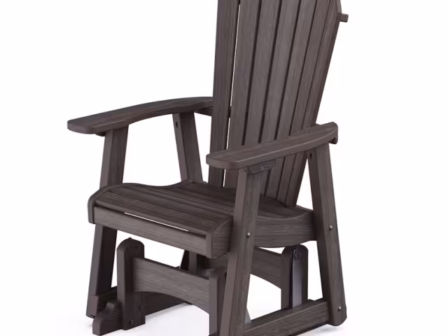 Adir Gliding Chair Walnut/Black