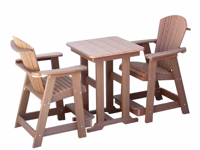 Adir Pub Chair 28x28 table Weather Brown