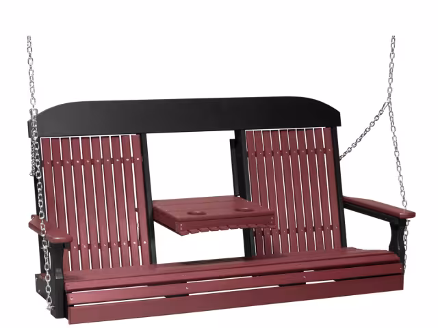 5ft Classic High Swing Burgundy/Black