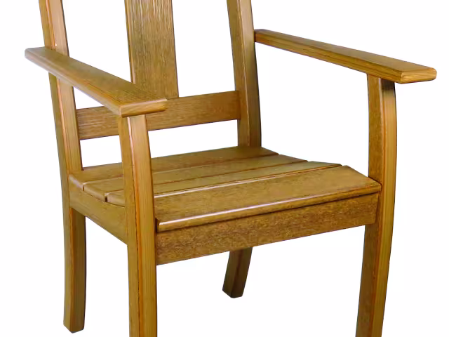 Farmhouse Dining chair w/arm White
