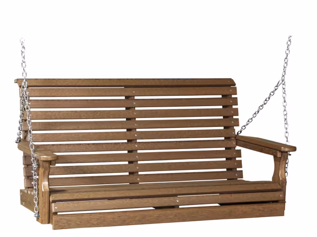 4ft Plain Swing Woodgrain Mahogany