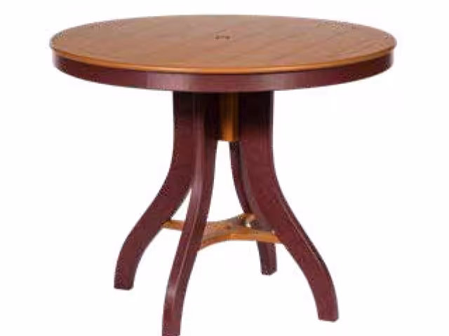 Heritag 44in Rd Din Table 2-tone Wea Bro