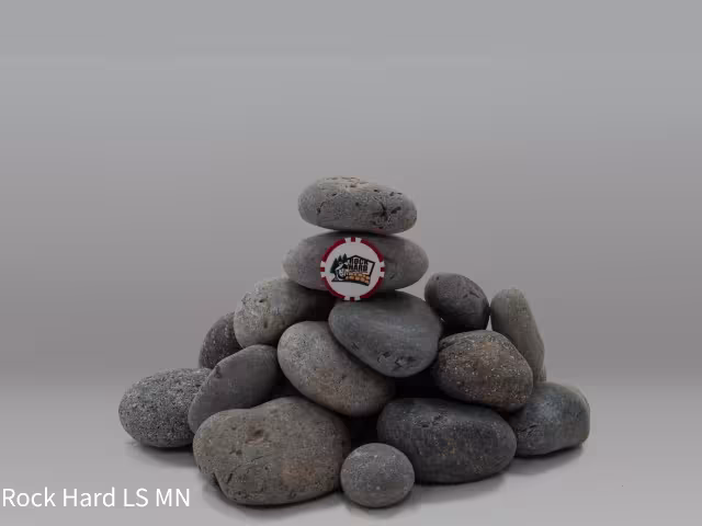 Beach Pebbles Black 2"-3" 75 LBS Bag