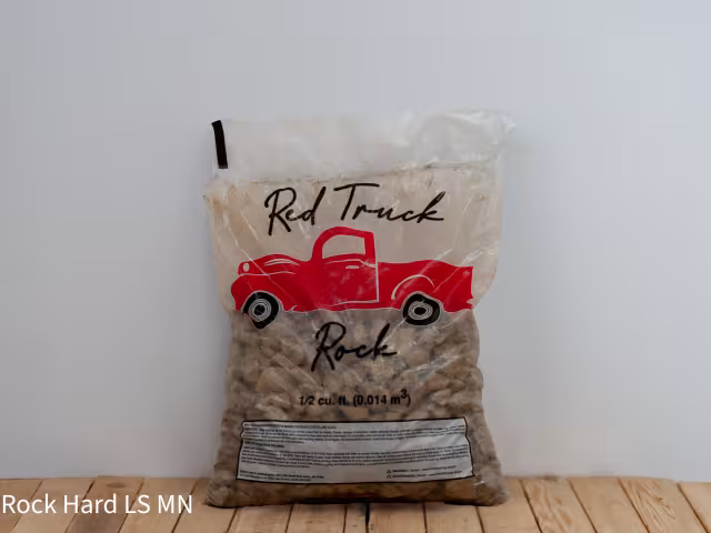 Bagged 3/4" Red Limestone (50 LB bag)