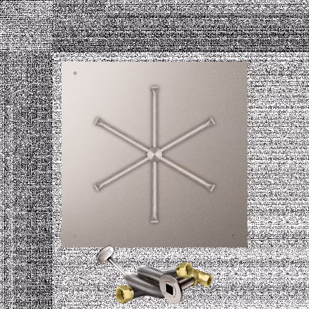 Square Fire Pit Burner Kit 30" Match Lit