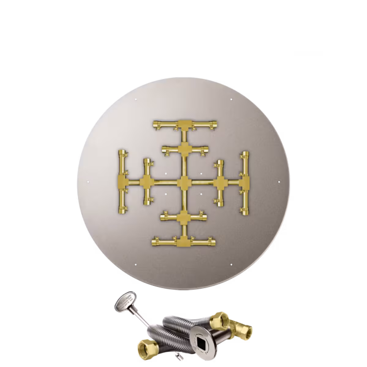 Gas Burner Pro NG Brass MT RCP Round Kit