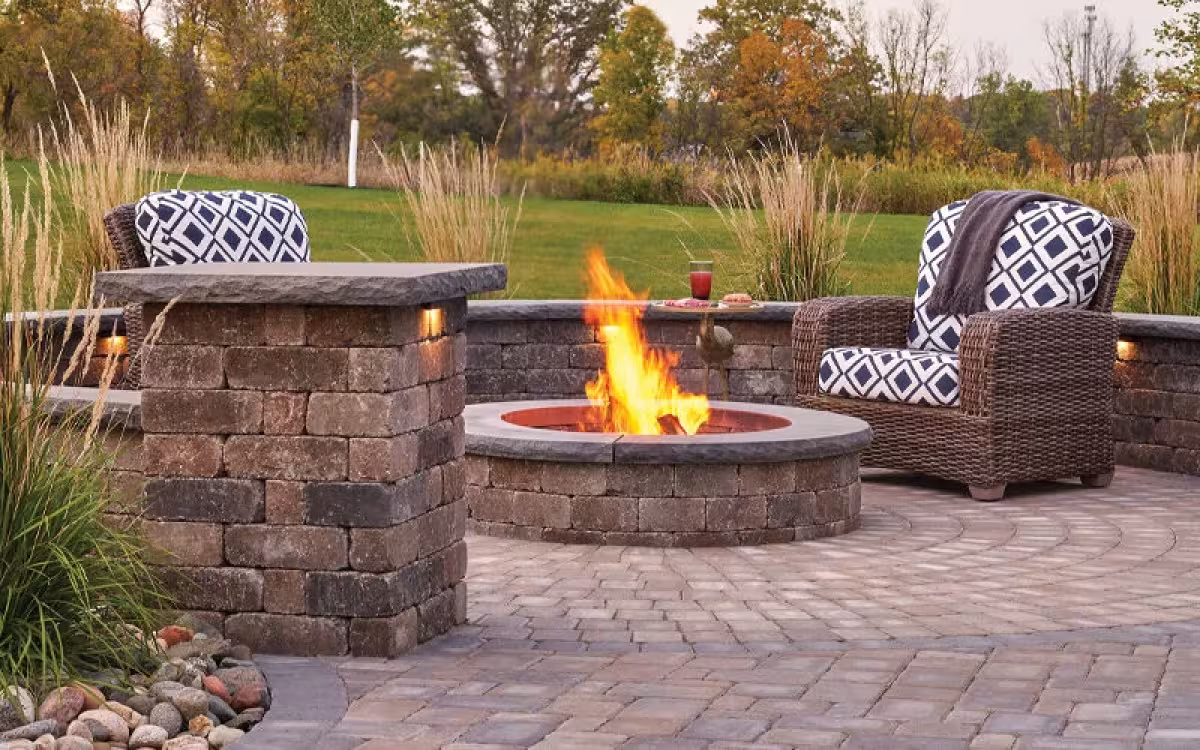 Strassen Fire Pit Kit RD 36" Charcoal