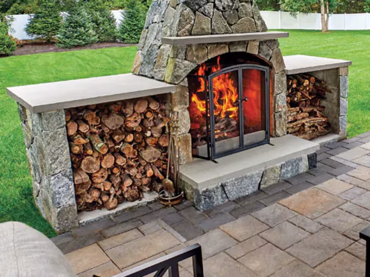 Side Wood Storage Box