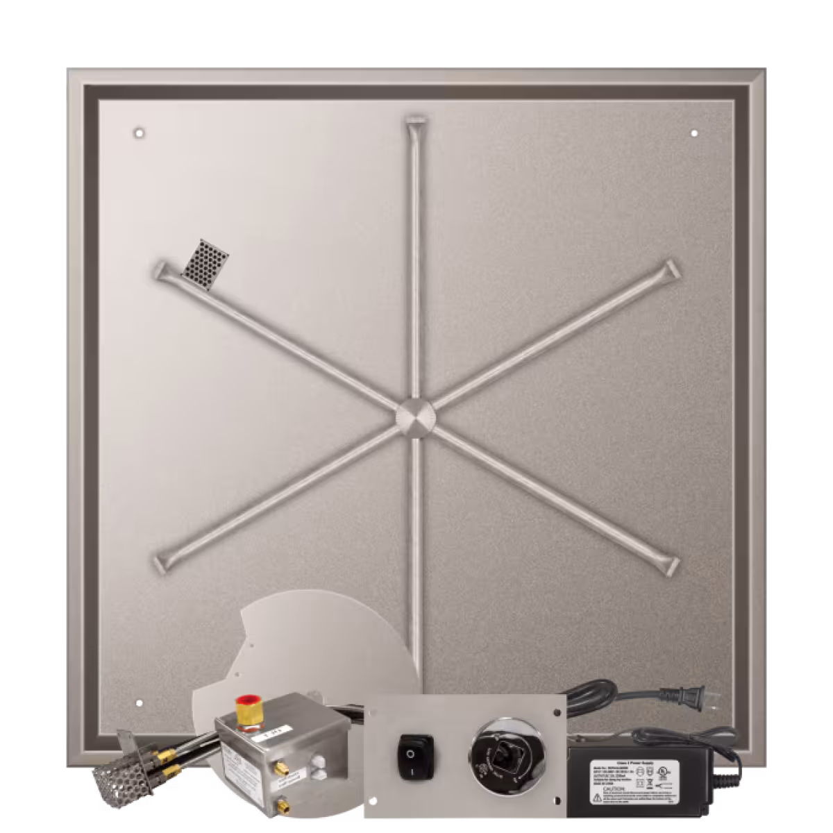 38" Square Stainless Steel Drop-In Pan