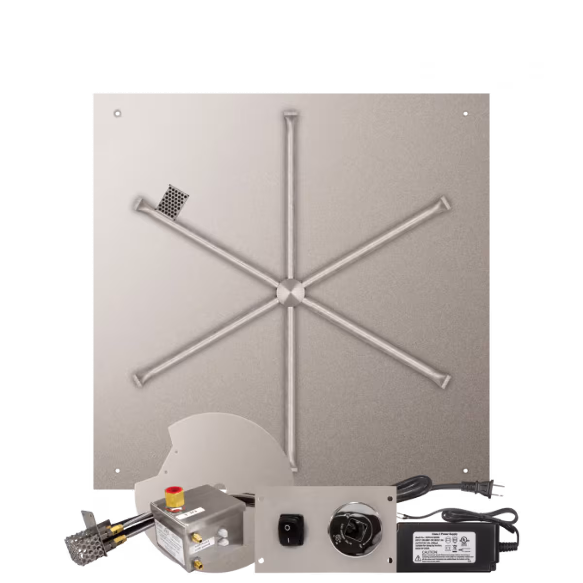 Gas Burner NG SS SQ 34 AWS Package