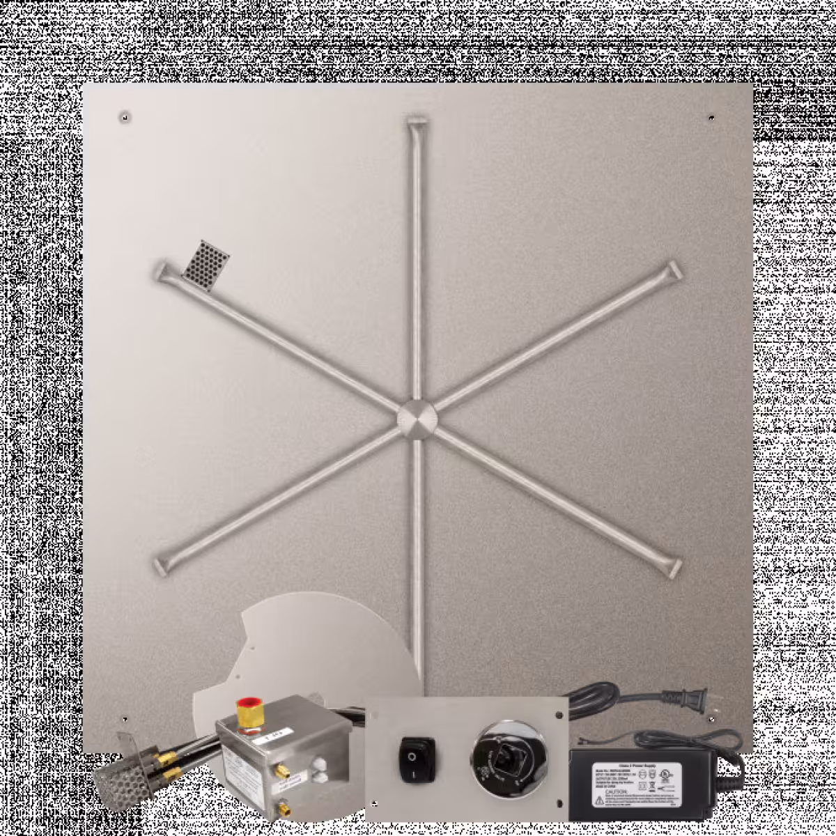 FPB Gas Burner SS NG AWS SQ Flat 40"