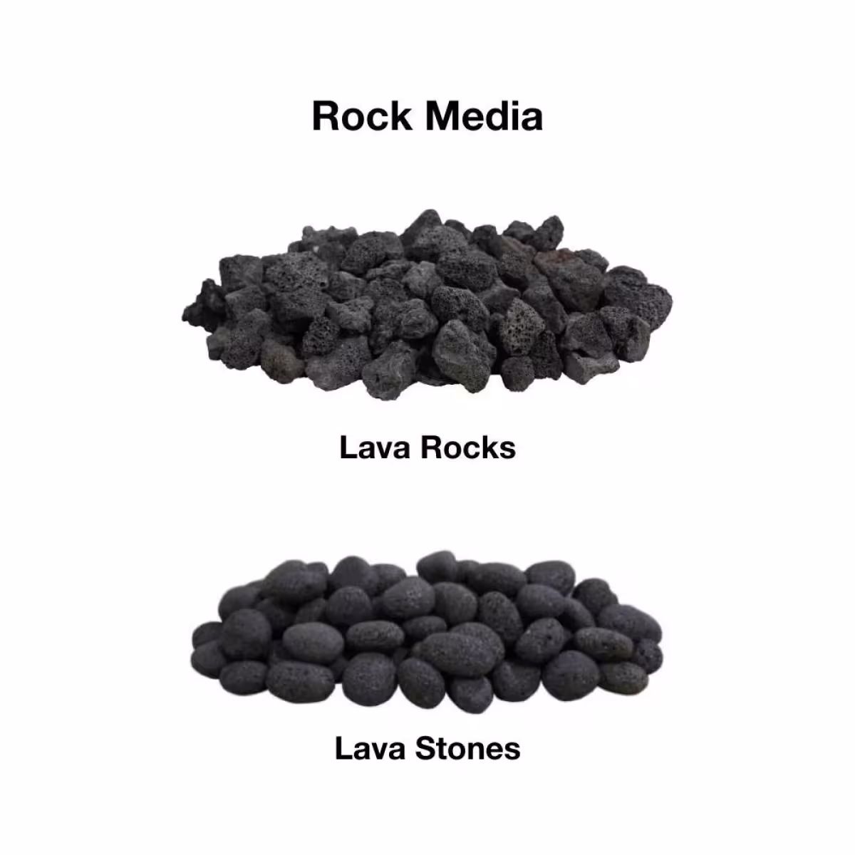Lava Stones 1-2" Black 50#