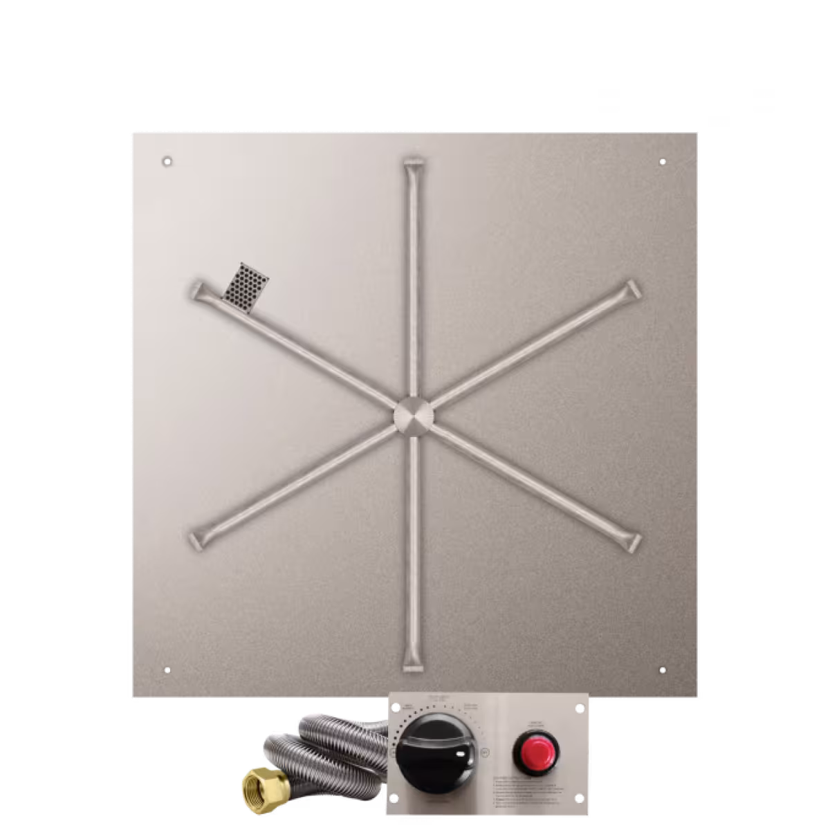 FPB Gas Burner NG SS TPSI SQ Flat Pan 31
