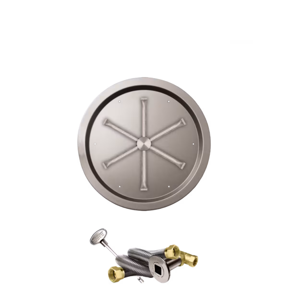 Round 19" Pan SS w/burner 75K NG