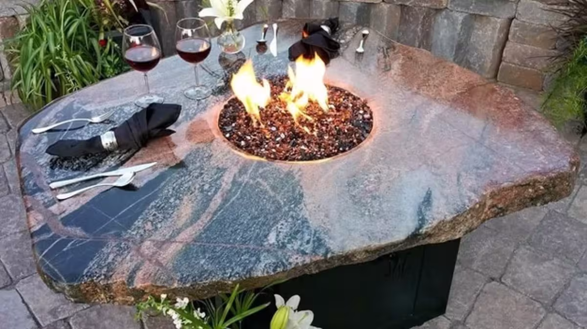 Fire Table Bar Top