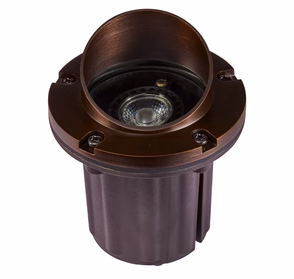 GL350-TOP Angled Brass Shroud Clear lens