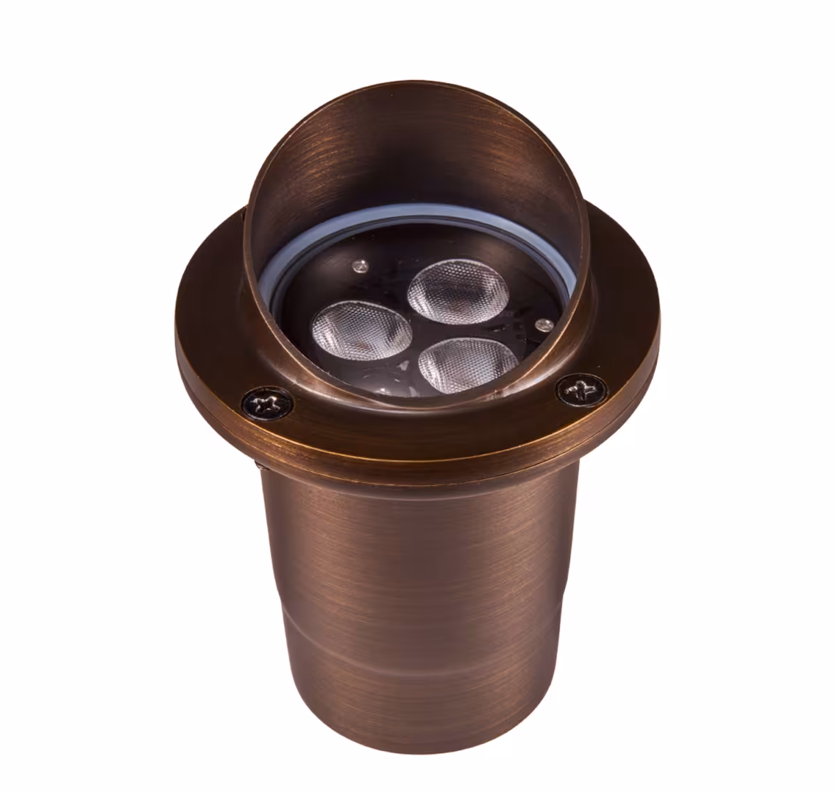 GL100-TOP Angled Brass Shroud Convex Len