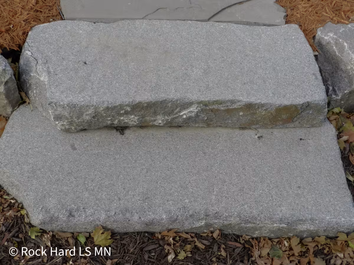 Charcoal Granite Outcropping Step 7"