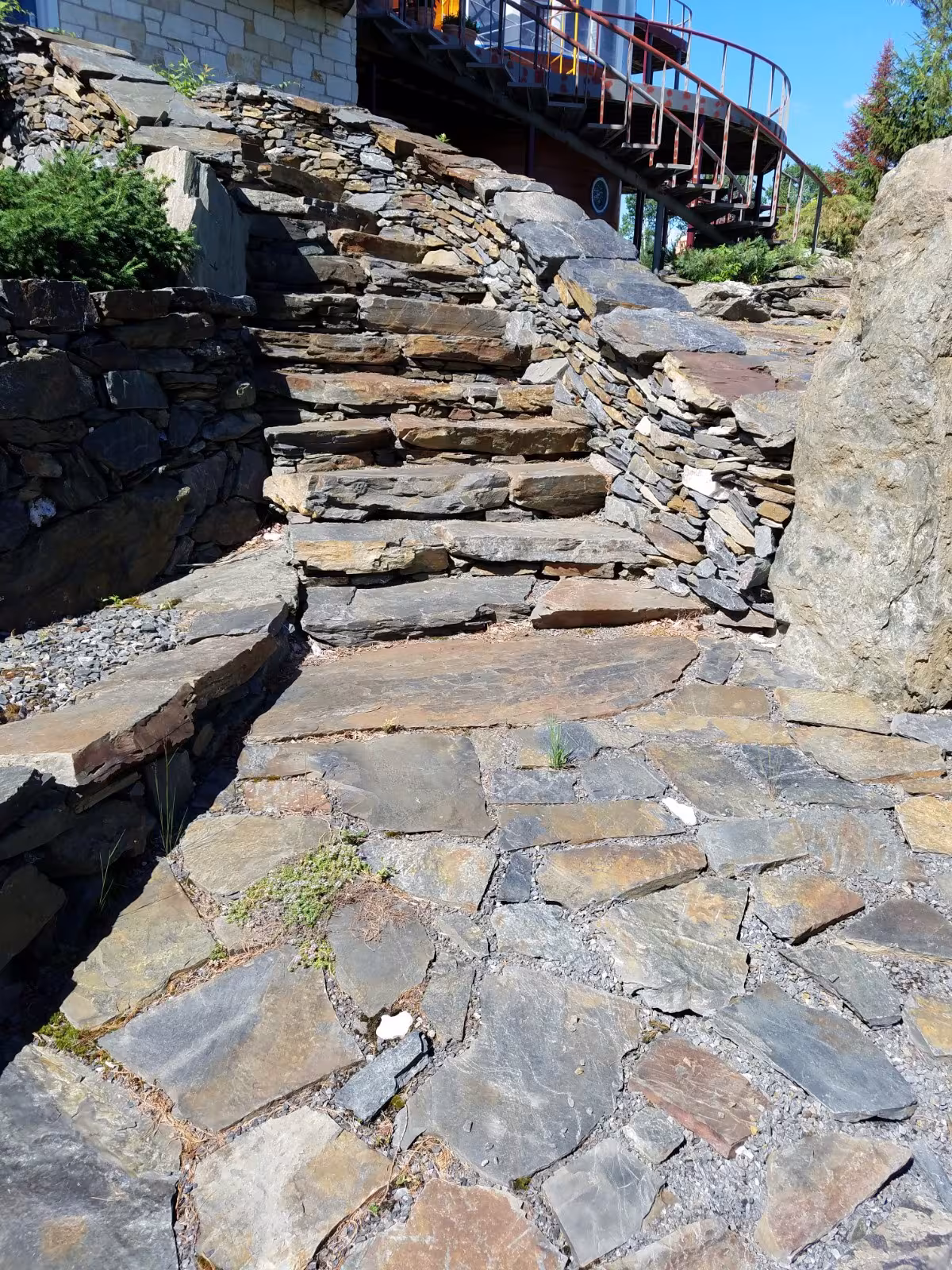 Virginia Slate Outcropping Step