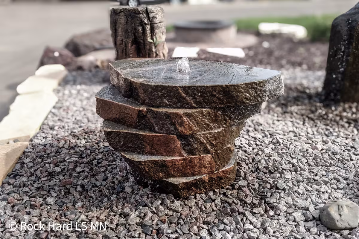 Cut Boulder Fountain, per layer