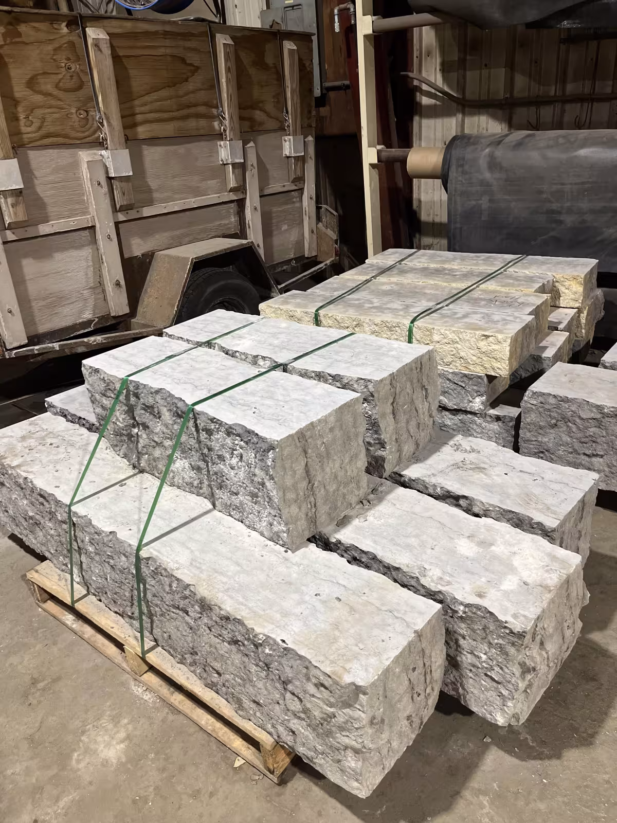 Rustic Gray Wallstone BEAMS Sawn 12 x 12