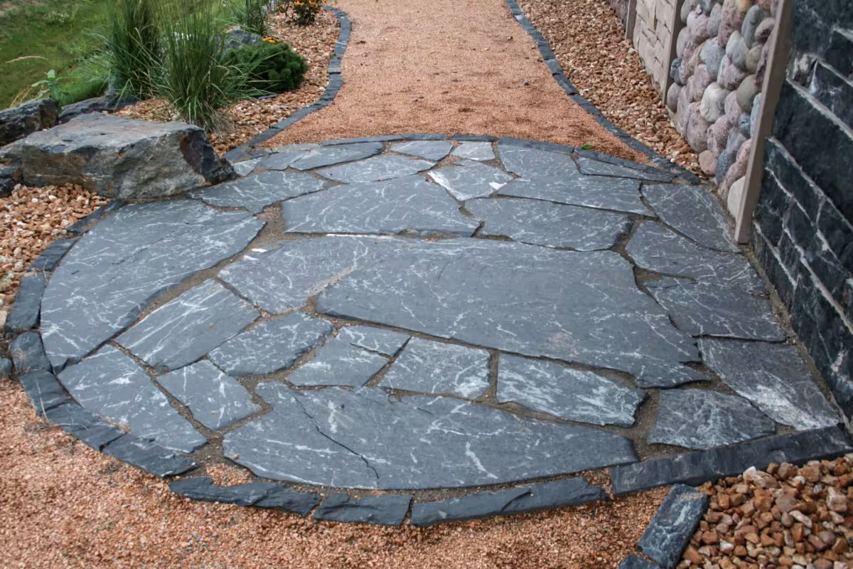 Aqua Grantique Flagstone 1.25"x18-36"