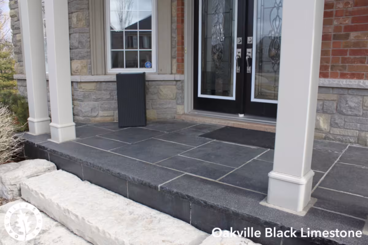 Black Limestone Tread 16"x72"x2"