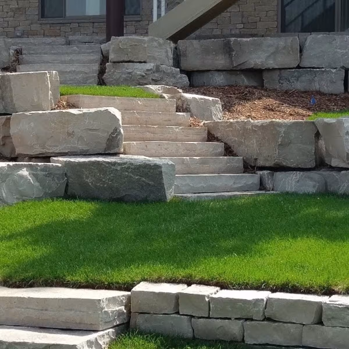 Grey Lannon Outcropping Step 5-8"