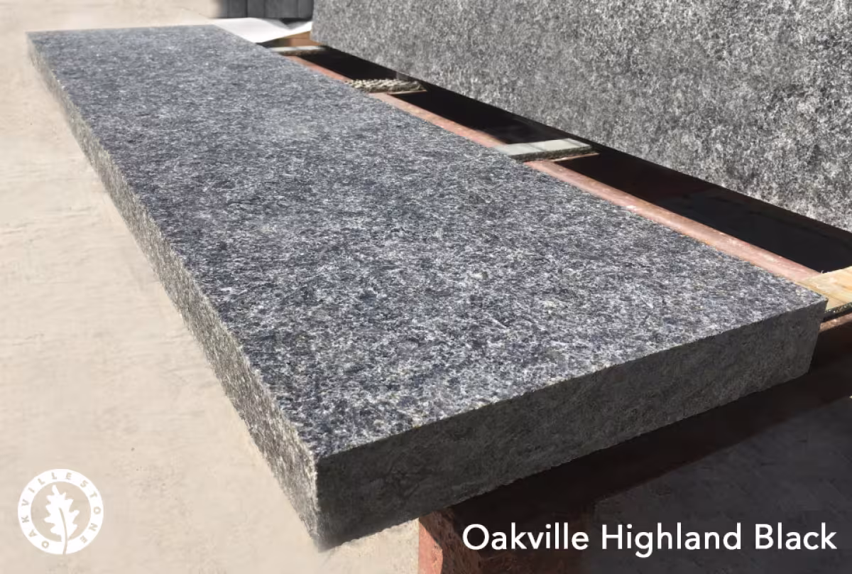 Highland Black Strait Edge Coping 12x48