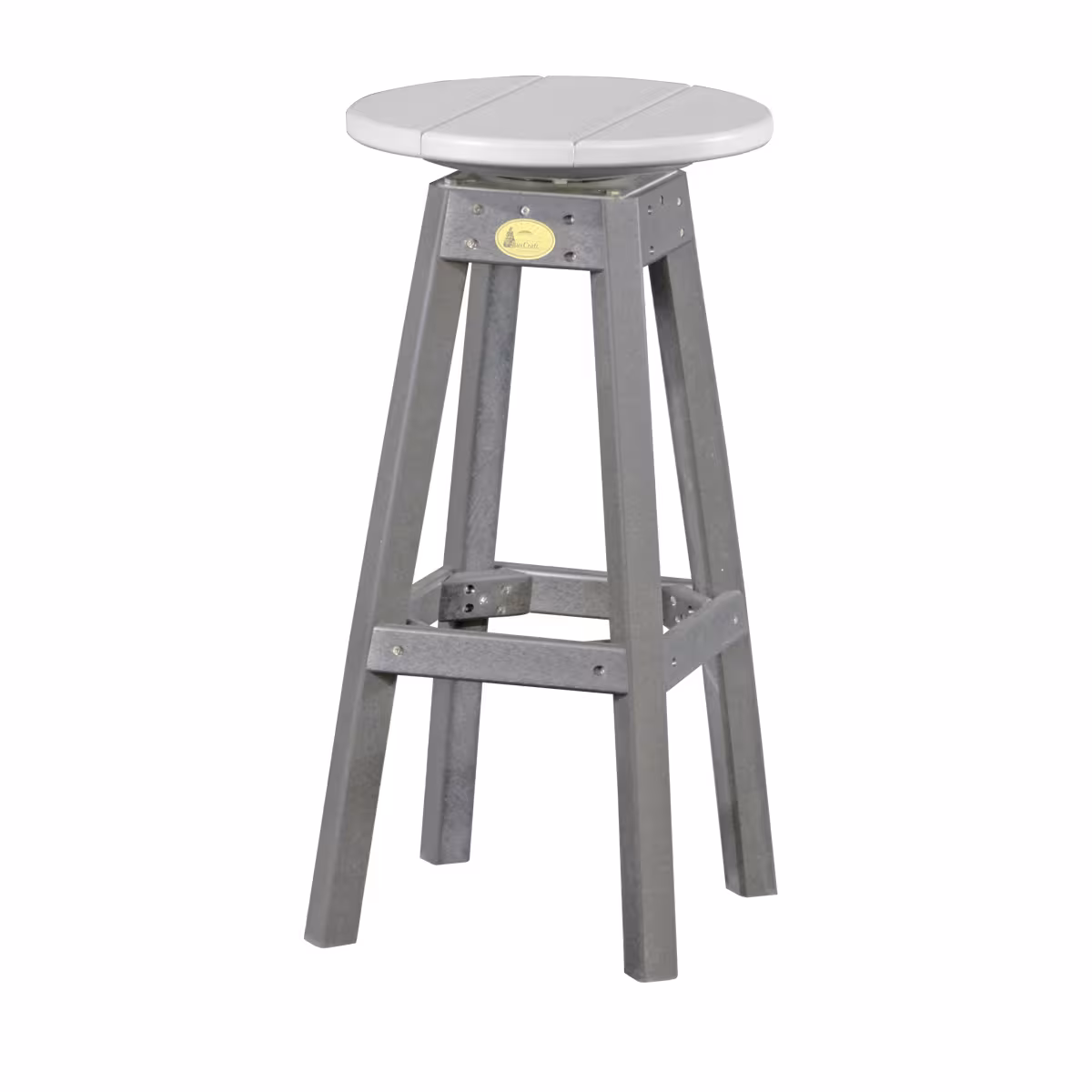 Poly Bar Stool 2 Tone Dove gray/Slate