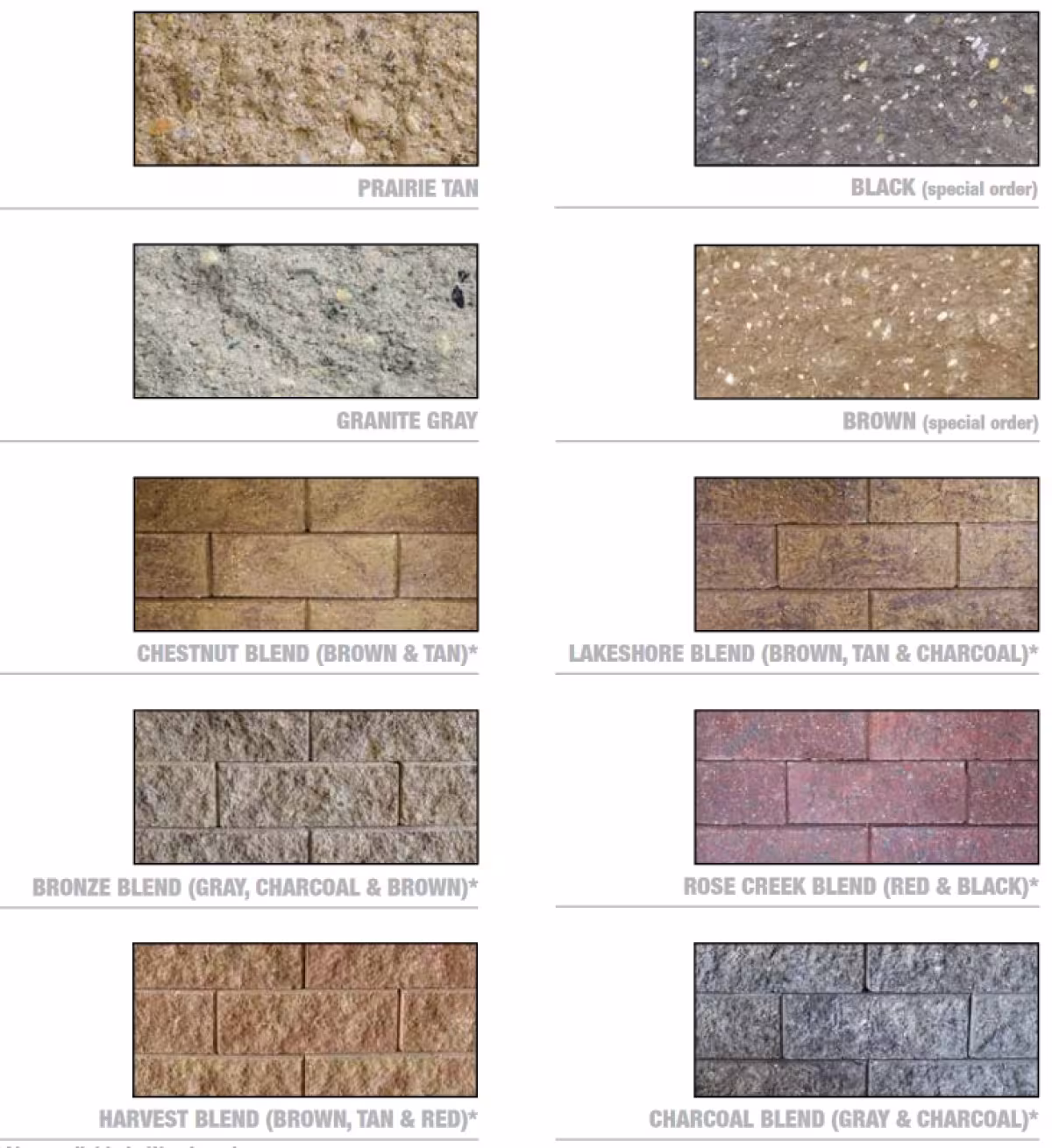 Standard 6"x12"x16" Bronze Blend