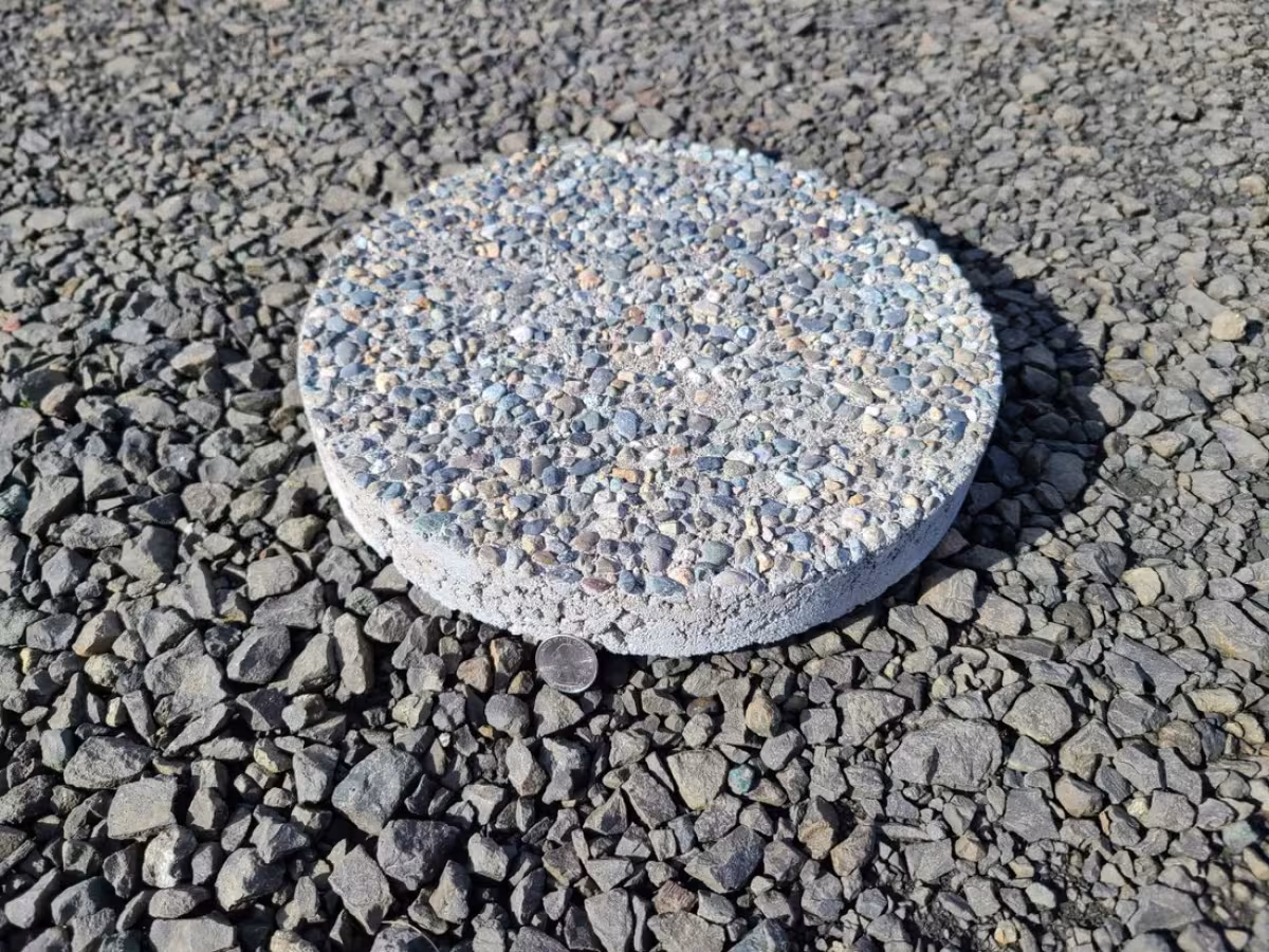 Exposed Aggregate Paver Round 16" Gray