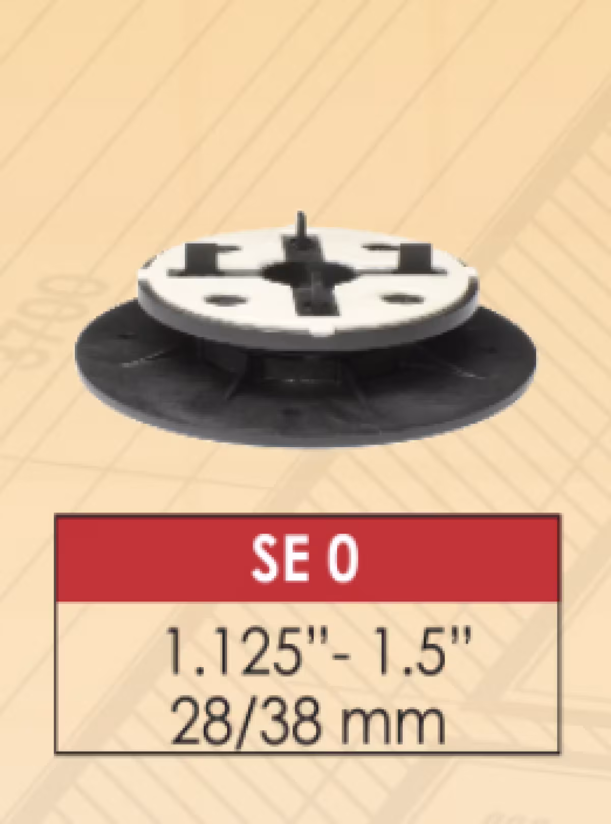Pedestal SE0 Adj Self Level 1.125"-1.5"