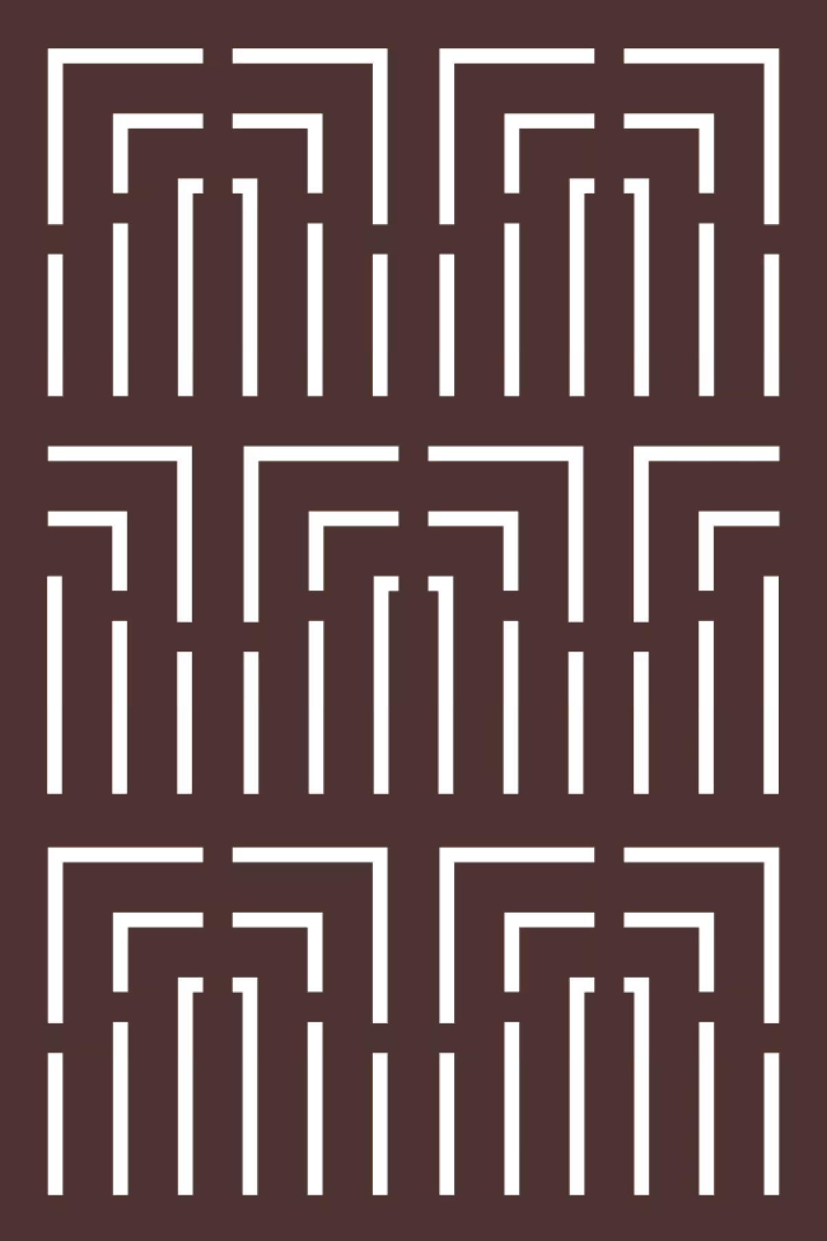 Panel Empire 48" X 70" X 5/16" Nat Brn