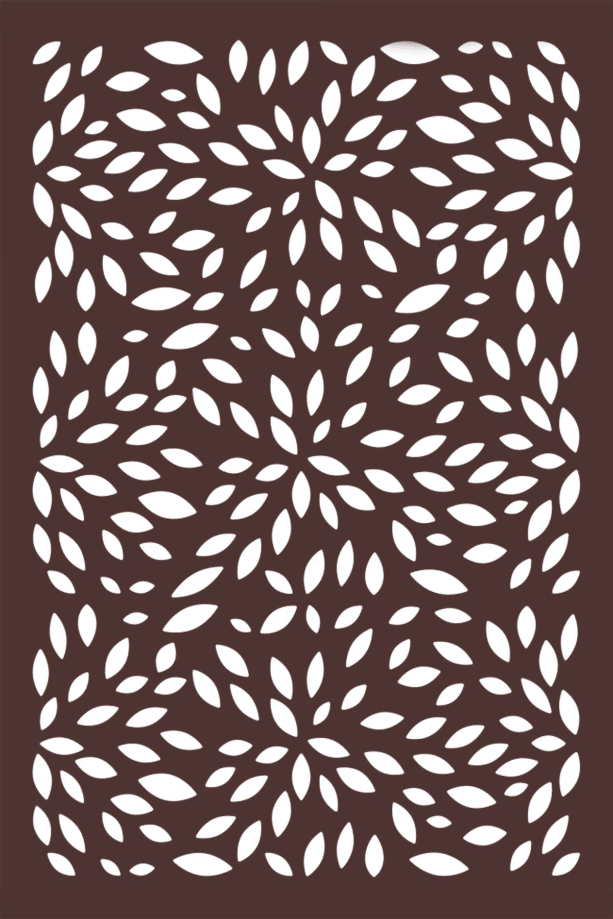 Panel OutDeco Blossom 48x70x5/16 Nat Brn