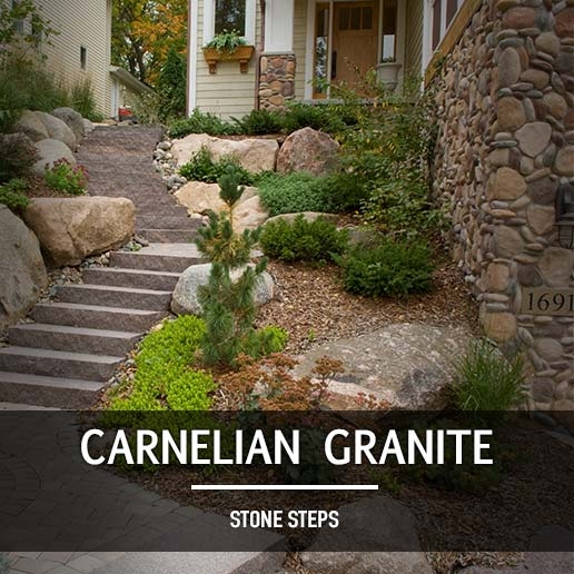 Carnelian Granite Steps