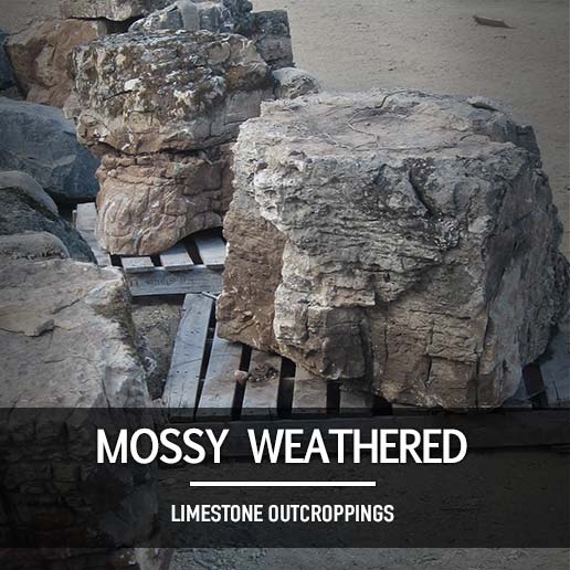 Mossy Weathered Limestone