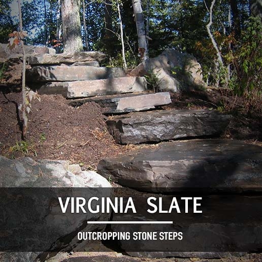 Virginia Slate Outcropping Steps